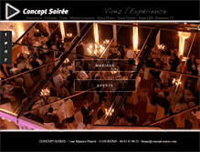 Tablet Screenshot of concept-soiree.com